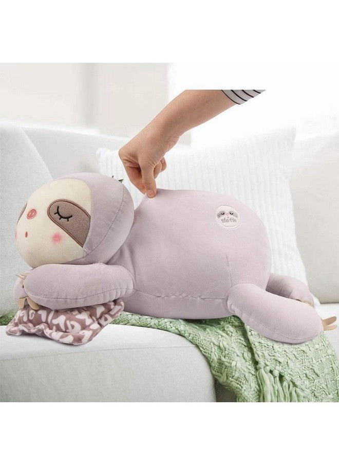 ARELUX 21.7" Stuffed Sloth Plush Animal Pillow,Soft Plushie Hugging Pillow Doll Toy Gifts For Birthday Valentine, Christmas,Suit For Sofa Chair Bed  - Image 4