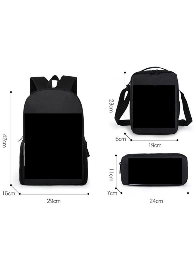 Naruto large-capacity backpack pencil case satchel three-piece suit men and women leisure sports travel backpack student school backpack - Image 2