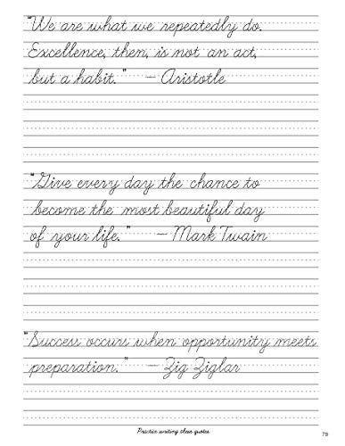 Cursive handwriting workbook for Adults: Learn to write in Cursive, Improve your writing skills & practice penmanship for adults (Master Print and Cursive Writing Penmanship for Adults) - Image 3