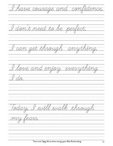 Cursive handwriting workbook for Adults: Learn to write in Cursive, Improve your writing skills & practice penmanship for adults (Master Print and Cursive Writing Penmanship for Adults) - Image 4