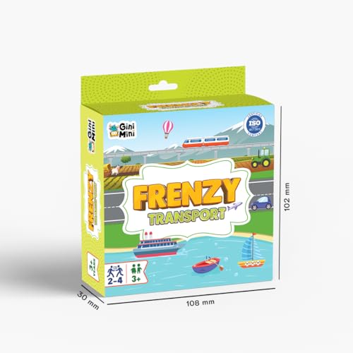 GiniMini Transport Frenzy – 57 Transport -Themed Educational Cards for Kids 3+ | Vocabulary & Matching Skill Builder | Fast Observation Game for Toddlers | Family & Travel-Friendly Learning Toy - Image 5