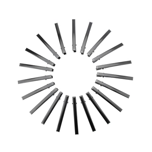 Wynameleri 20 Pcs Metal Black Duckbill Hair Clips of 6cm Hair Styling Sectioning Clips for Women - Image 1