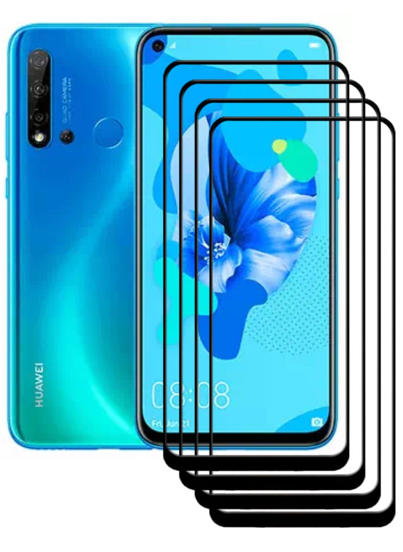 ACLIX 4 Pieces Antistatic ESD Dustproof Premium Quality High Definition Tempered Glass Screen Protector Designed For Huawei nova 5i - Image 1