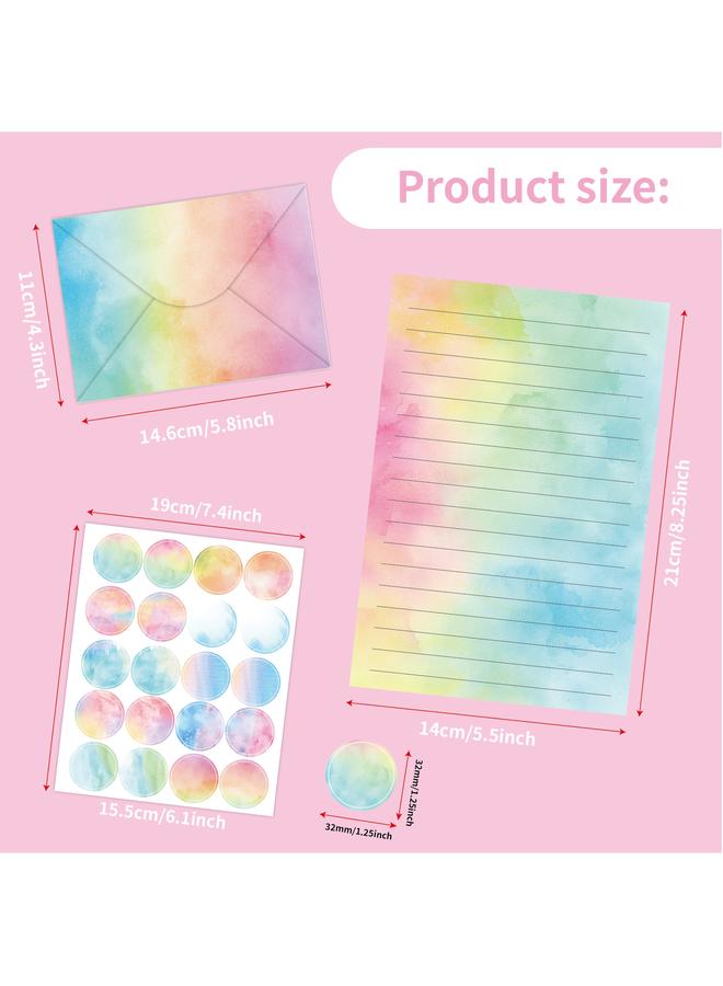 Bluejw Cross-border Stationery Suit 160 Pieces Of Water Color Ins Simple Creative Art Birthday Gift Invitation Envelope Suit - Image 2
