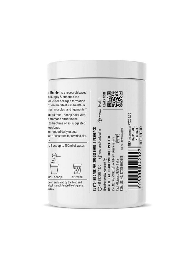 Unived Vegan Collagen Builder,Research Based Formulation For Collagen Synthesis, Hydration, & Protection,For Men & Women, Skin, Hair, Bones, & Tissue, Strength & Health (Mango, 45 Servings) - Powder - Image 5