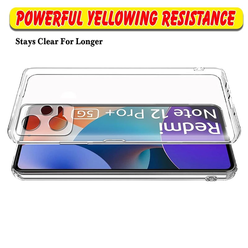 Nishtech غطاء خلفي شفاف هجين ناعم رفيع مضاد للغبار مع حماية الكاميرا لهاتف Redmi Note 12 Pro 5G و Poco X5 Pro 5G - Image 3
