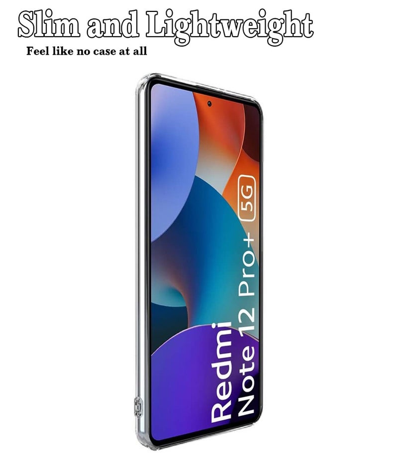 Nishtech غطاء خلفي شفاف هجين ناعم رفيع مضاد للغبار مع حماية الكاميرا لهاتف Redmi Note 12 Pro 5G و Poco X5 Pro 5G - Image 2
