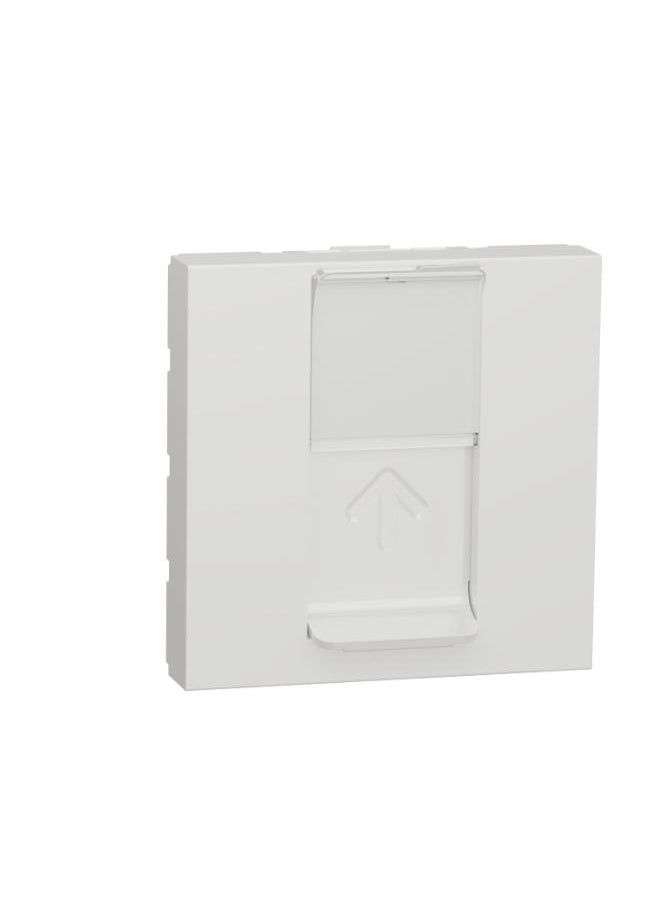 Schneider Electric - Schneider Electric  Data socket, New Unica, mechanism, RJ45, U/UTP, straight, click, shuttered, white - Image 1