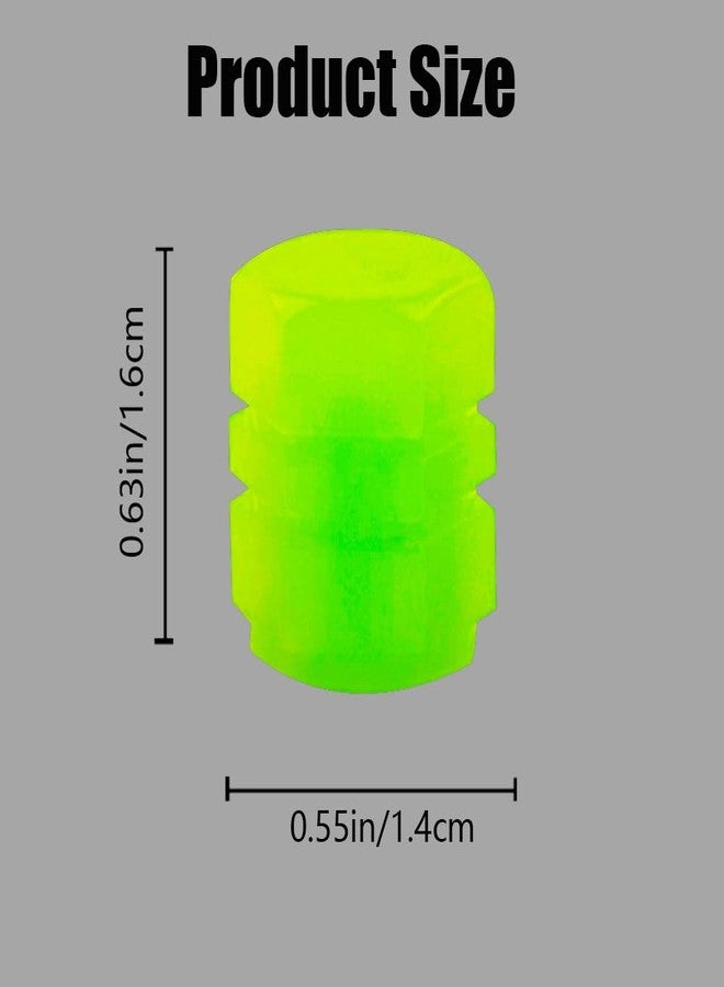 ZHAZHANIU Tire air caps, Glowing tire Valve caps, Universal tire caps for Cars Trucks Motorcycles SUVs and Bikes Glow in The Dark Valve stem caps (5 Color-20PCS) - Image 4