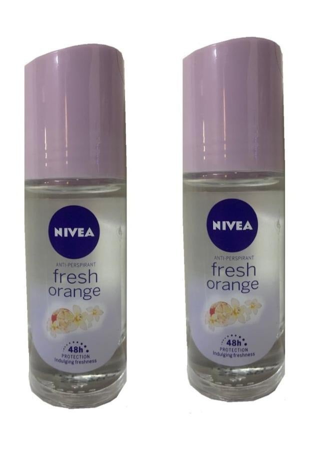 Nivea 2 Pieces NIVEA Fresh Orange 48h Protection Indulging Freshness 50ml - Image 1
