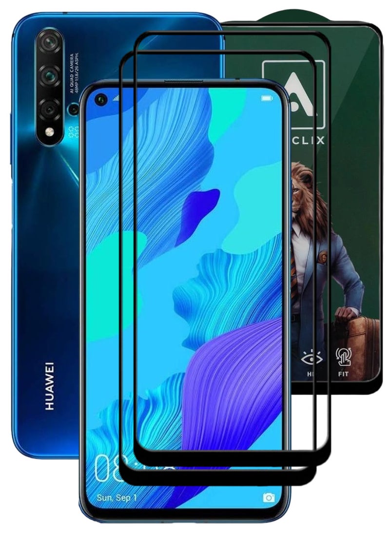 ACLIX 2 Pieces Antistatic ESD Dustproof Premium Quality High Definition Tempered Glass Screen Protector Designed For Huawei nova 5T - Image 1