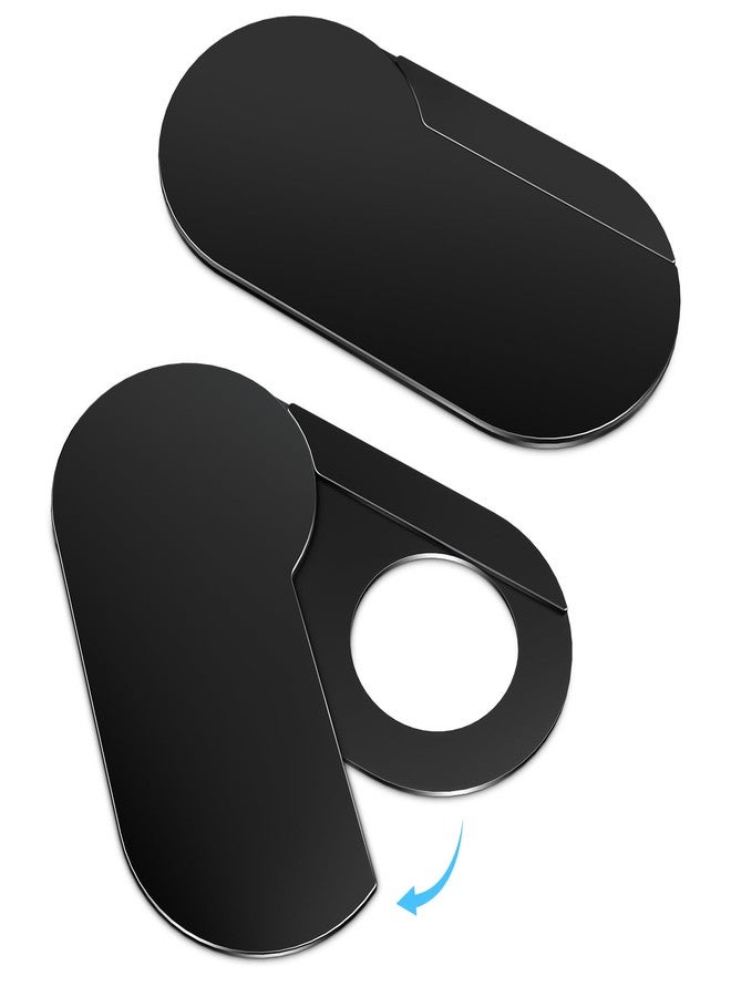 CloudValley [Upgrade Webcam Cover, 0.4 mm Ultra-Thin Metal, Rotating Camera Cover for MacBook Pro, Laptop, MacBook Air, iPad, Tablet, Mac, PC Accessories, 2 Pieces, Black - Image 1