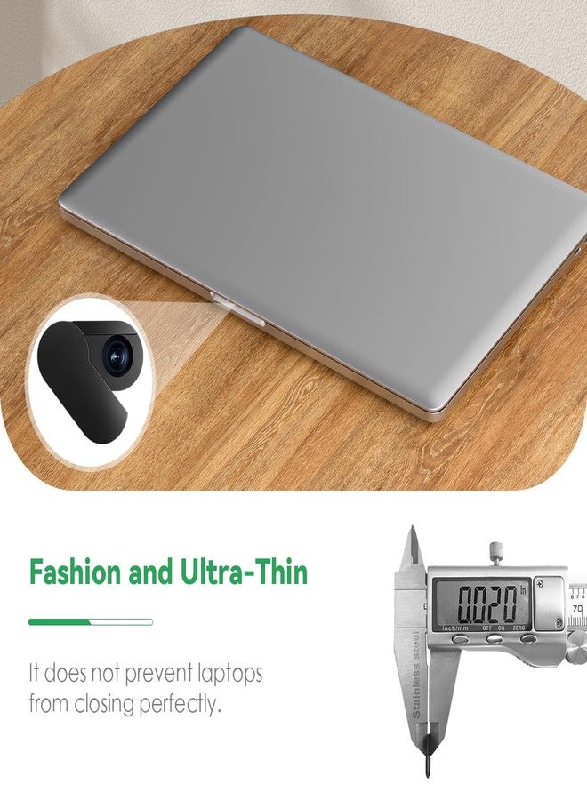 CloudValley [Upgrade Webcam Cover, 0.4 mm Ultra-Thin Metal, Rotating Camera Cover for MacBook Pro, Laptop, MacBook Air, iPad, Tablet, Mac, PC Accessories, 2 Pieces, Black - Image 2