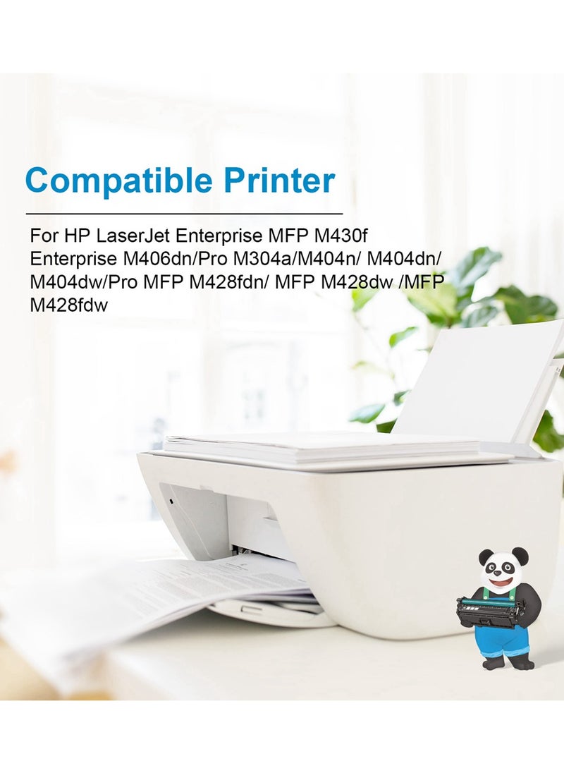 Asta - ASTA M428fdw Toner Cartridge 59A CF259A With Chip Compatible For HP LaserJet Enterprise MFP M430f M406dn Pro M404dw M428fdn M428dw M304a M404n M404dn Printer 259A 259 Office Printing Black - Image 1