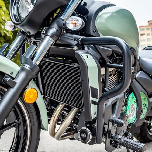 Lorababer Motorcycle Engine Guard Highway Bumper Stunt Cage Crash Bar Frame Tank Falling Protector Fits for Vulcan S 650 VN650 EN650 2015-2025 2019 2020 2021 2022 2023 2024 - Image 1