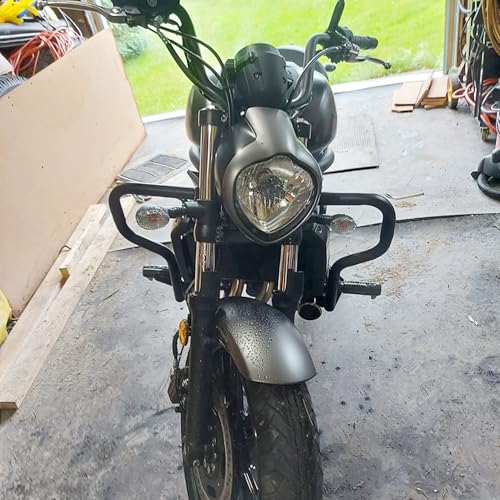 Lorababer Motorcycle Engine Guard Highway Bumper Stunt Cage Crash Bar Frame Tank Falling Protector Fits for Vulcan S 650 VN650 EN650 2015-2025 2019 2020 2021 2022 2023 2024 - Image 5