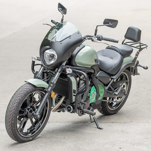 Lorababer Motorcycle Engine Guard Highway Bumper Stunt Cage Crash Bar Frame Tank Falling Protector Fits for Vulcan S 650 VN650 EN650 2015-2025 2019 2020 2021 2022 2023 2024 - Image 3