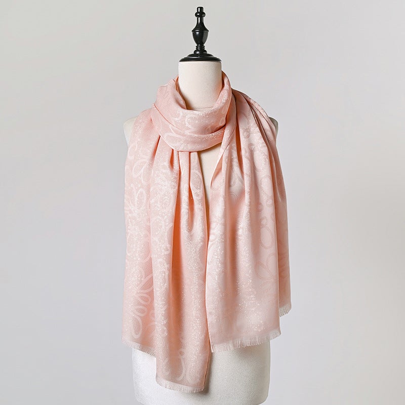 Spring and Autumn Joker Scarf Retro Fashion Printed Scarf Women''s Shawl Scarf New Sunscreen Scarf Decoration Wholesale - Image 5
