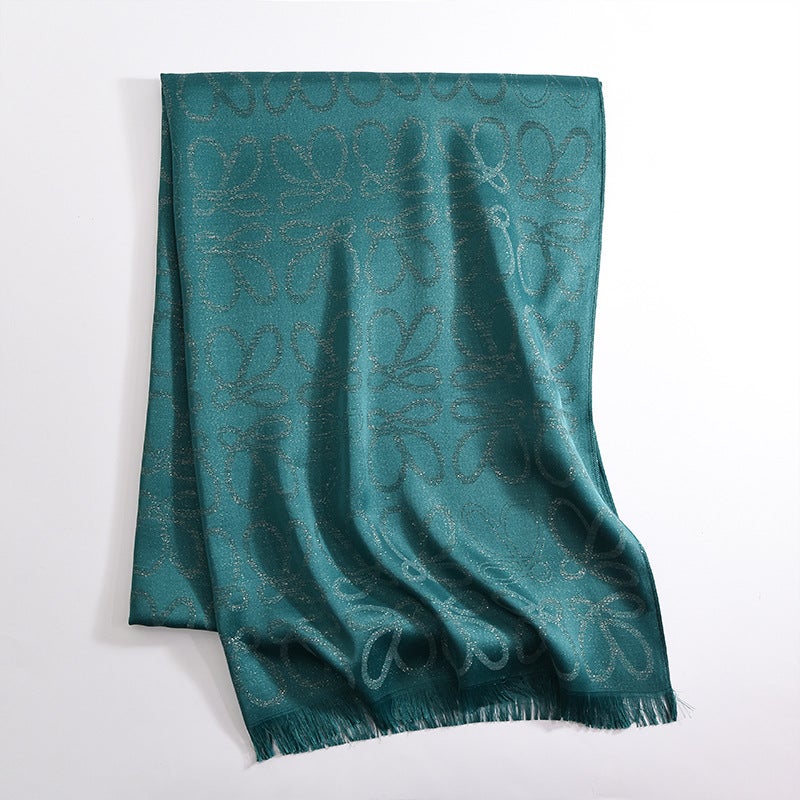 Spring and Autumn Joker Scarf Retro Fashion Printed Scarf Women''s Shawl Scarf New Sunscreen Scarf Decoration Wholesale - Image 1