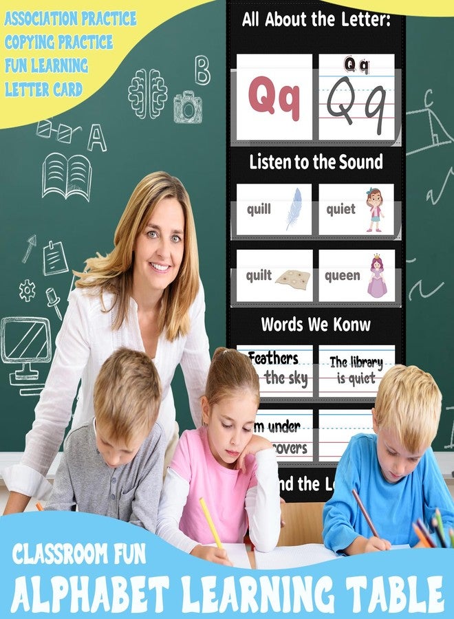 Jenlan Alphabet Pocket Chart, Phonics Handwriting Learning for Preschool Kids - Image 4