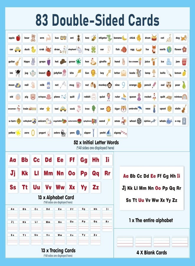 Jenlan Alphabet Pocket Chart, Phonics Handwriting Learning for Preschool Kids - Image 3