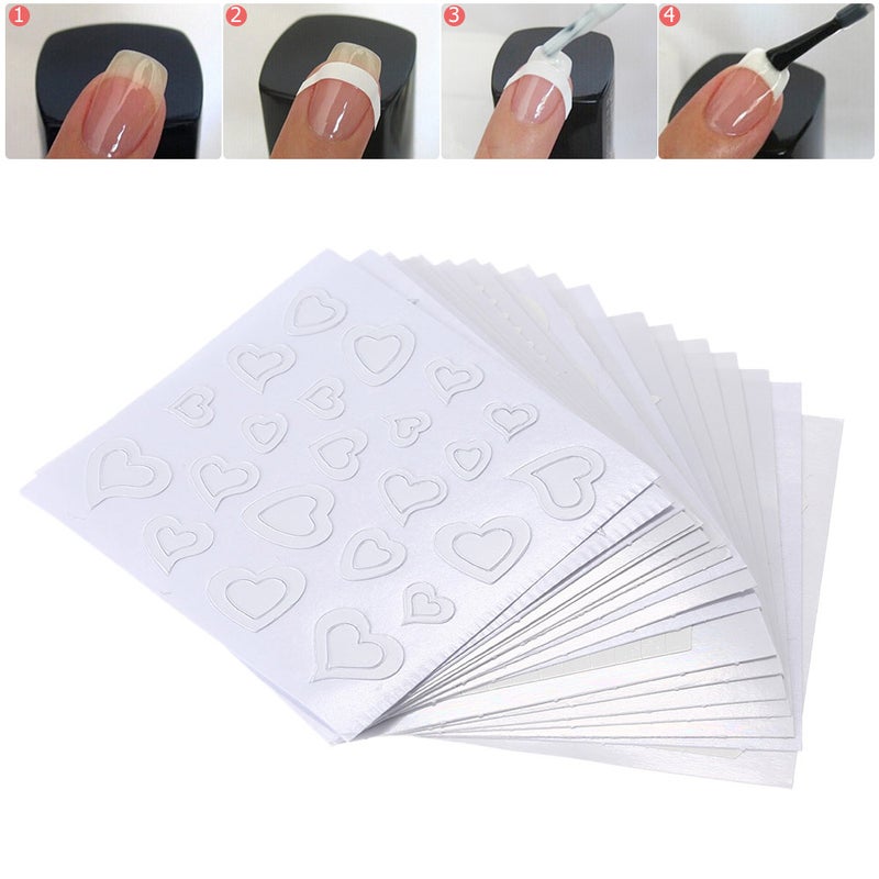 18Pack Different Design French Manicure Nail Art Tip Guides Forms Sticker Fringe Guides Sticker DIY Stencil - Image 4