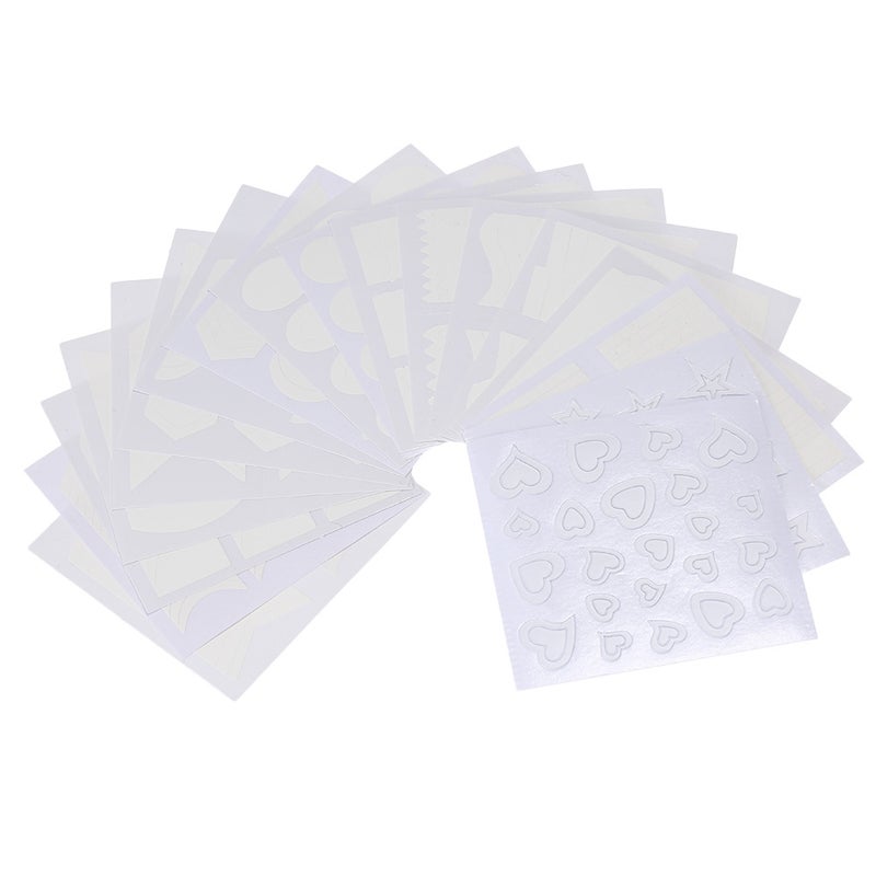 18Pack Different Design French Manicure Nail Art Tip Guides Forms Sticker Fringe Guides Sticker DIY Stencil - Image 1