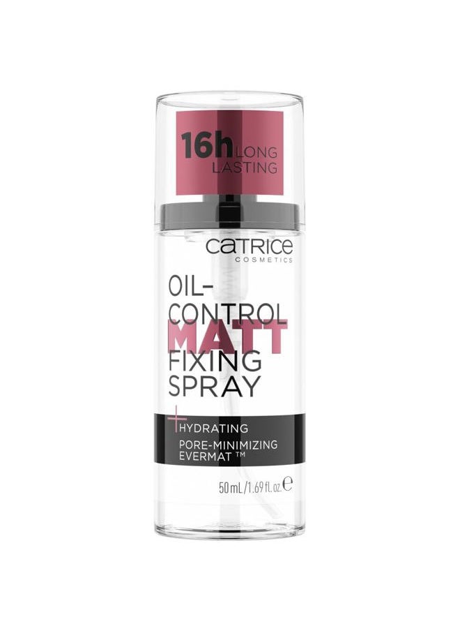 Catrice Oil Control Matt Fixing Spray | Minimizes Visibility of Pores | Sets Makeup for 18 hours | Mattifying | Vegan & Cruelty Free  - Image 1