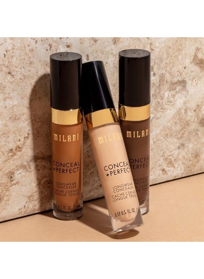 MILANI Conceal + Perfect Longwear Concealer - Light Nude (0.17 Fl. Oz.) Vegan, Cruelty-Free Liquid Concealer - Cover Dark Circles, Blemishes & Skin Imperfections for Long-Lasting Wear - Image 5