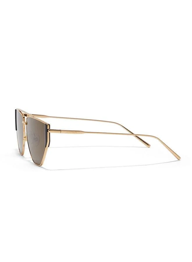 30Sundays  30Sundays GARDENA,Unisex Sunglasses, Aviator Sunglasses, UV Protection: UV400 (Gold,Brown)  | Best Price UAE