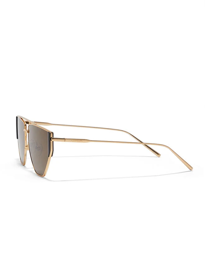 30Sundays 30Sundays GARDENA,Unisex Sunglasses, Aviator Sunglasses, UV Protection: UV400 (Gold,Brown)