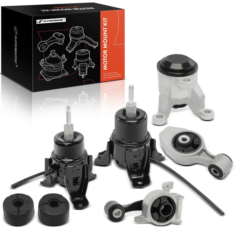 A-Premium APremium 5PCS Engine Motor Mount and Torque Strut Mount Kit Compatible with Nissan Pathfinder 20132017 Infiniti QX60 20142019 JX35 20132013 FWD Replace 113203KD0A 11270JA100