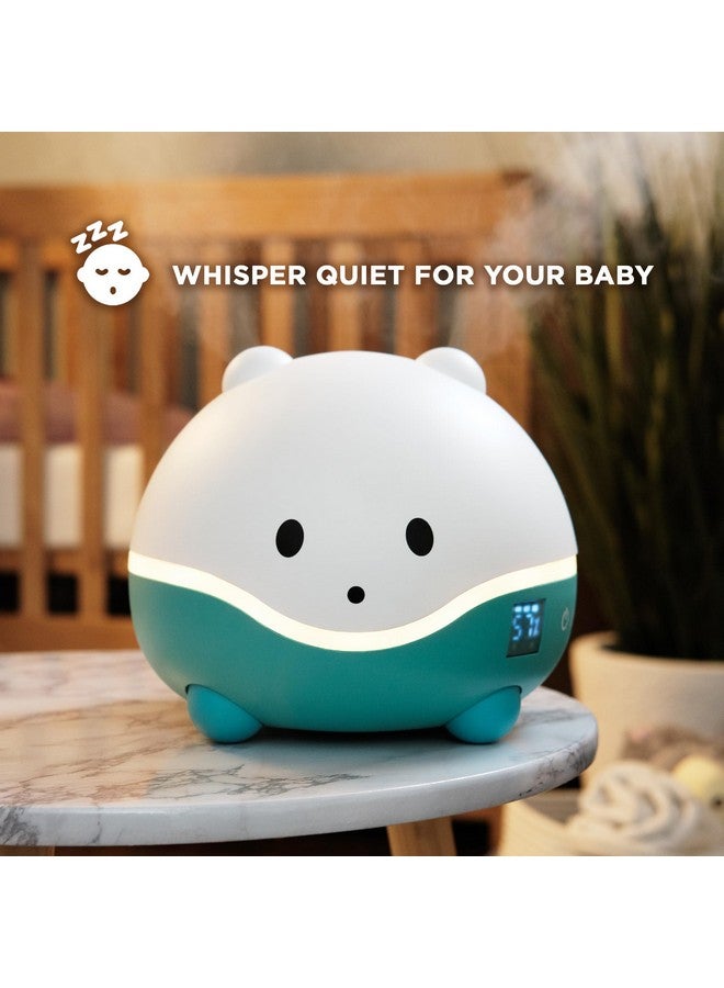 LittleHippo LittleHippo WISPI 3-in-1 Humidifier, Diffuser & Night Light for Baby/Kids - 3 Mist Strength, 7 LED Color Changing Lights, Essential Oil Tray for Aromatherapy - Cute Humidifiers for Bedroom/Nursery  - Image 3