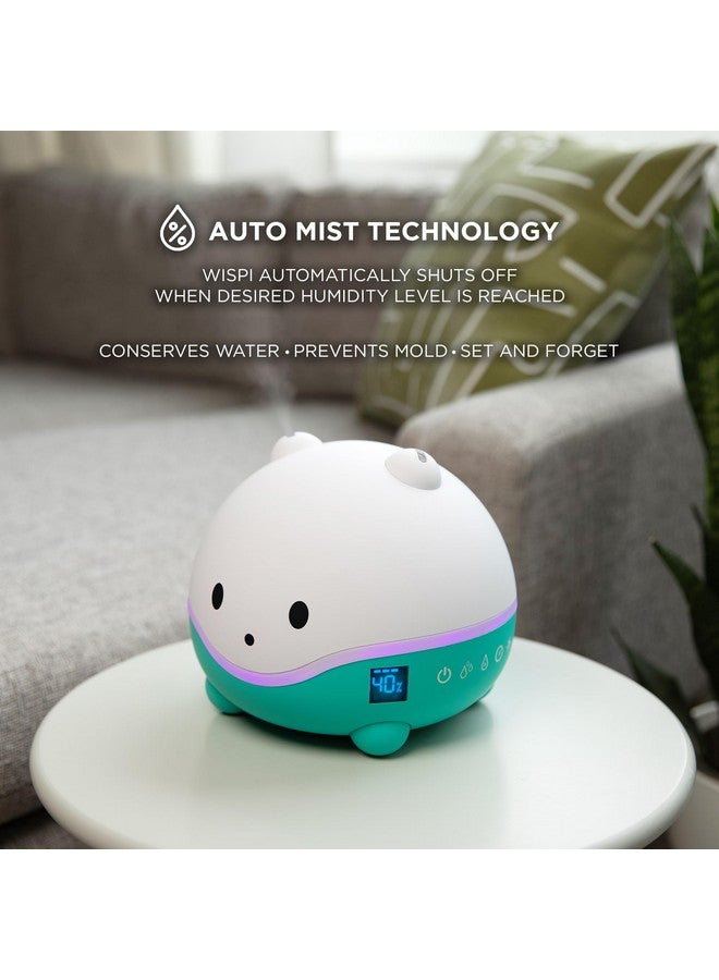 LittleHippo LittleHippo WISPI 3-in-1 Humidifier, Diffuser & Night Light for Baby/Kids - 3 Mist Strength, 7 LED Color Changing Lights, Essential Oil Tray for Aromatherapy - Cute Humidifiers for Bedroom/Nursery  - Image 4