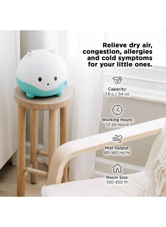 LittleHippo LittleHippo WISPI 3-in-1 Humidifier, Diffuser & Night Light for Baby/Kids - 3 Mist Strength, 7 LED Color Changing Lights, Essential Oil Tray for Aromatherapy - Cute Humidifiers for Bedroom/Nursery  - Image 5