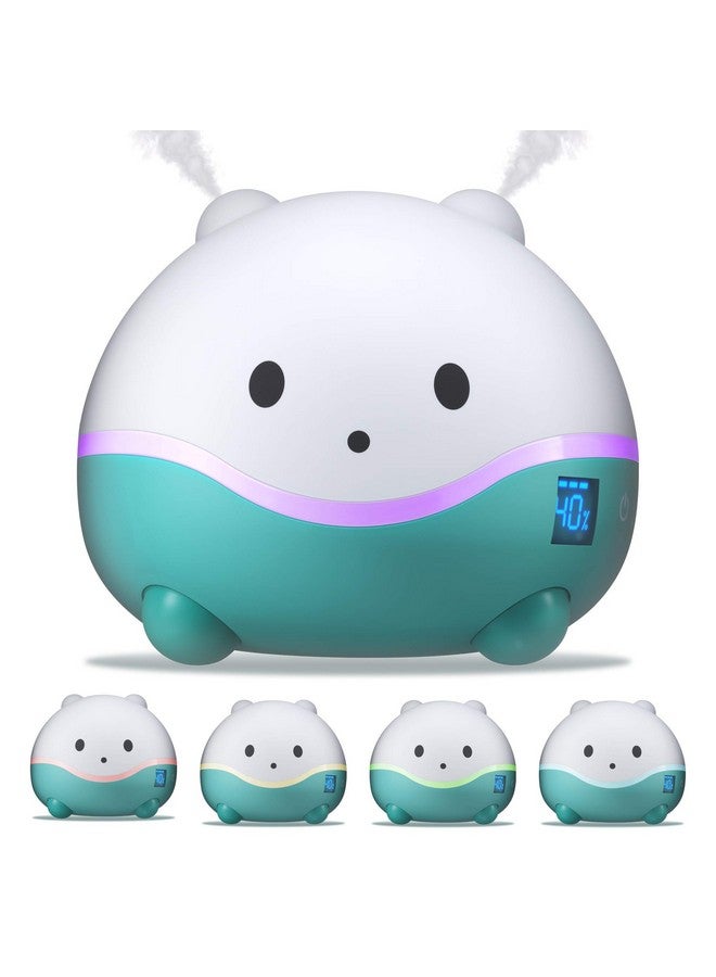 LittleHippo LittleHippo WISPI 3-in-1 Humidifier, Diffuser & Night Light for Baby/Kids - 3 Mist Strength, 7 LED Color Changing Lights, Essential Oil Tray for Aromatherapy - Cute Humidifiers for Bedroom/Nursery  - Image 1