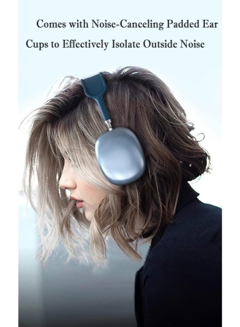 P9 Wireless Bluetooth Headphones - Over-Ear Foldable Headset with Built-In Microphone, Wireless Connectivity, Comfortable Ear Cushions and Portable Design, Black - Image 4