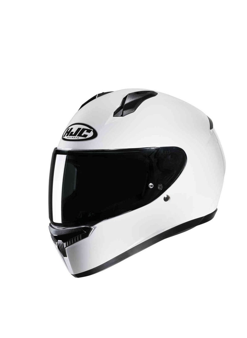 HJC Helmet - HJC HELMETS C10 SOLID WHITE - Image 1