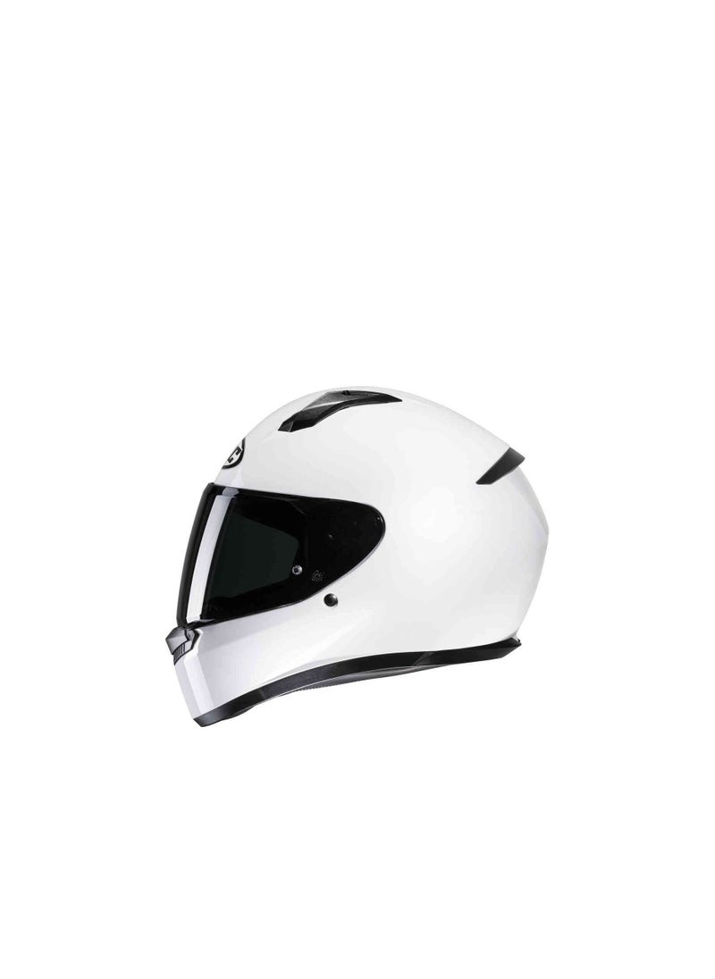 HJC Helmet - HJC HELMETS C10 SOLID WHITE - Image 1