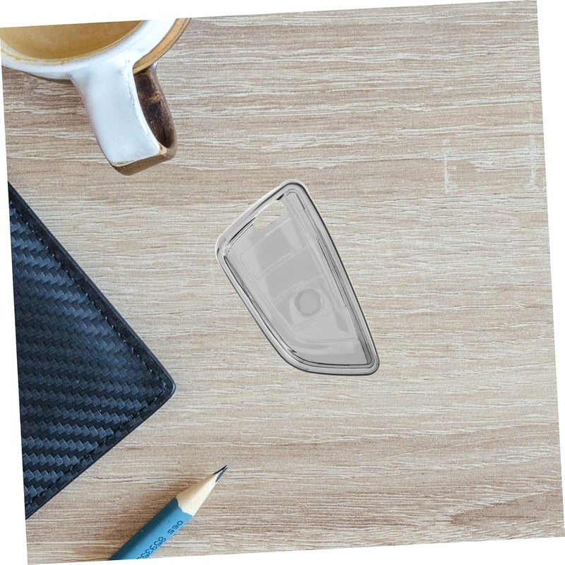 غطاء شفاف من TPU لمفتاح السيارة من Yardwe، مناسب لمفاتيح السيارات الفاخرة، يوفر حماية واضحة وتشغيلًا سلسًا للأزرار، بتصميم أنيق وراقي. - Image 4