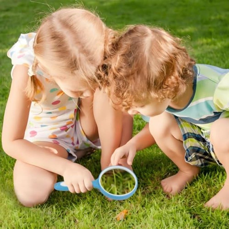 عدسة مكبرة احترافية ذات جودة بصرية 10x مع مقبض مطاطي ناعم غير قابل للانزلاق لكبار السن خريطة المجوهرات هواية زرقاء.. - Image 2