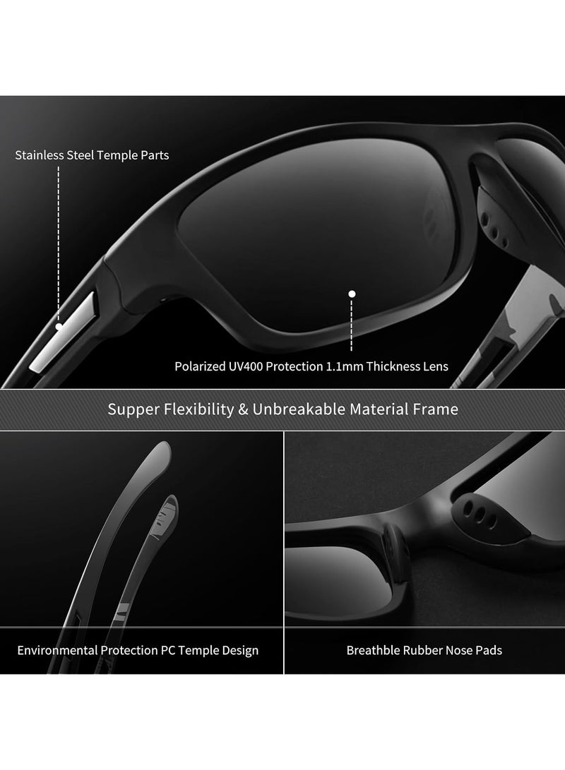 Fanski Polarized Sports Sunglasses ，UV400 Protection Glasses - Image 2