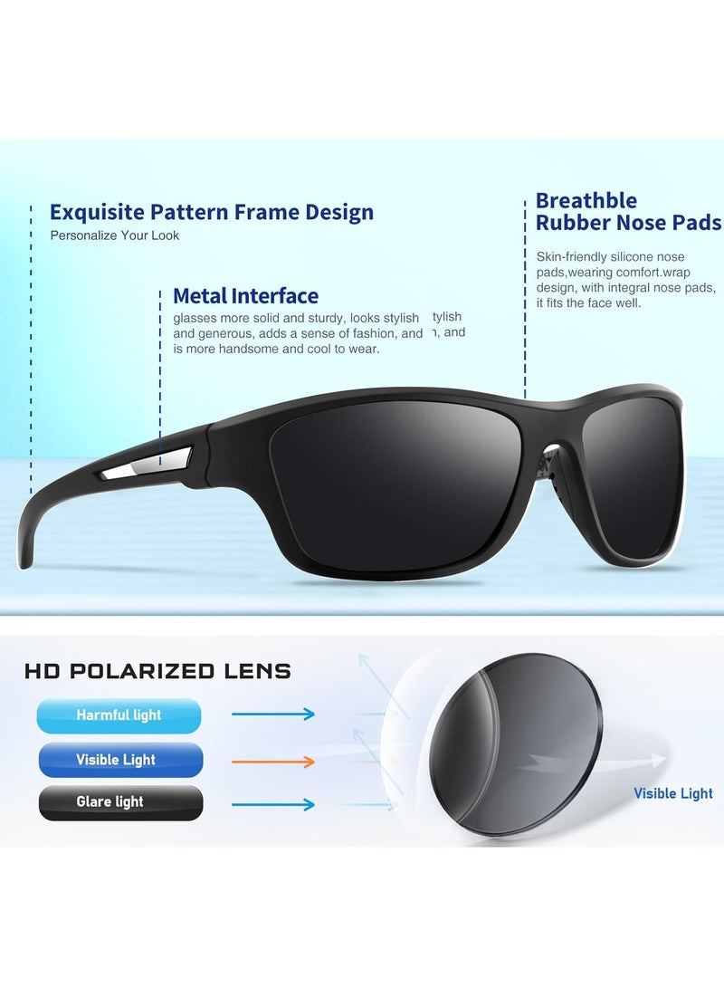 Fanski Polarized Sports Sunglasses ，UV400 Protection Glasses - Image 3