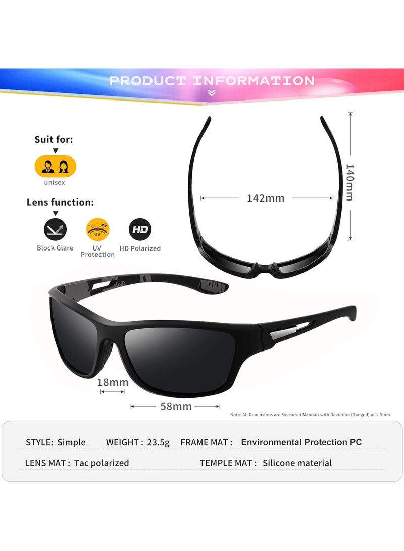 Fanski Polarized Sports Sunglasses ，UV400 Protection Glasses - Image 4