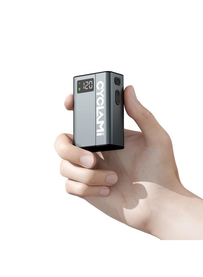 Cyclami Tiny Bike Tire Pump with Gauge, CYCLAMI Max 120PSI E1 Electric Bicycle Air Pump - Image 1