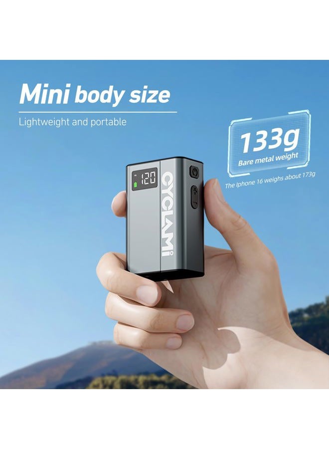 Cyclami Tiny Bike Tire Pump with Gauge, CYCLAMI Max 120PSI E1 Electric Bicycle Air Pump - Image 2