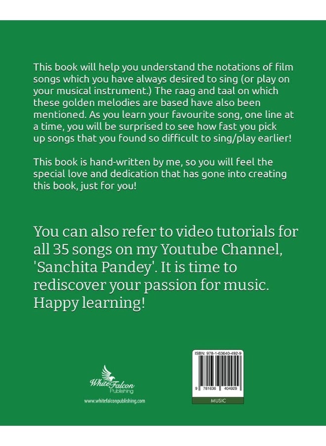 White Falcon Publishing Sanchita's Bollywood Song Notation: Book 1 (English)  - Image 2