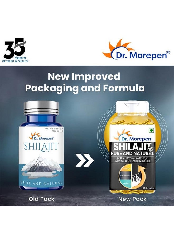 Dr. Morepen كبسولات د. موريبين شيلاجيت | مستخلص شيلاجيت هيمالايا النقي، نباتي، نقي وطبيعي يتكون من أكثر من 84 معدن، عبوة 60 كبسولة من 1 - Image 3