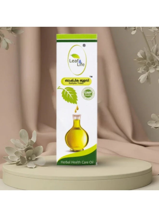 LeafLife Bashpika Thulasi Herbal Health Care Oil - 7 ml - Image 3
