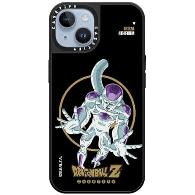 كاستيفي CASETiFY Mirror iPhone 14 Case 【Dragon Ball Colab/Reflective / 4.9ft Drop Protection/Magsafe】 - Frieza 4th Form - Silver on Black - Image 3